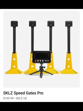 SKLZ Speed Gates Pro Sprint Training Set - Yellow & Black